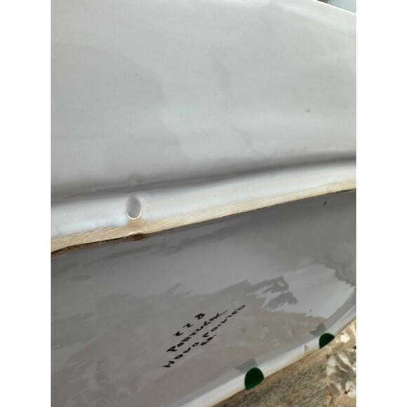 VTG 228 Portugal Hand Painted Hanging Tray Platter Signed ER Country Whimsical - Picture 8 of 11